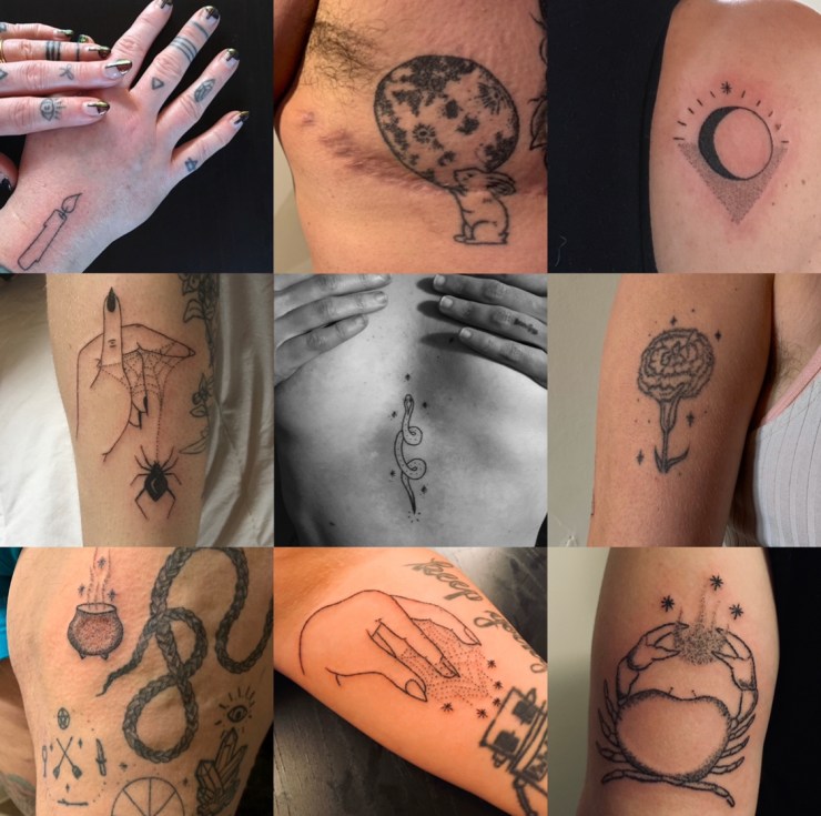 Jessika Fancy Handpoke Tattoos